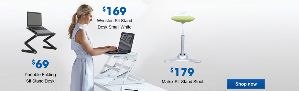 Sit Stand Desk and Stool