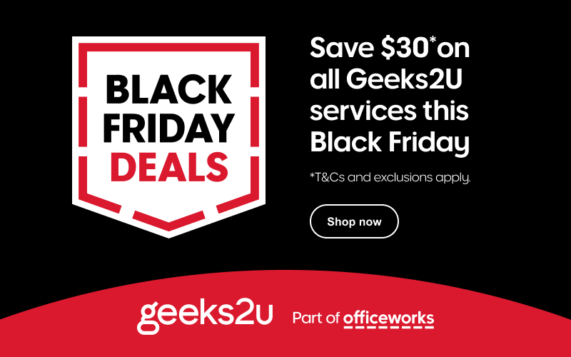 Save $30* on all Geeks2U Services
