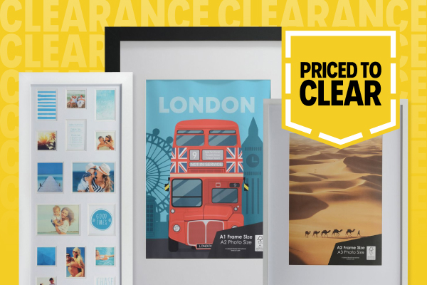 Clearance frames from $3