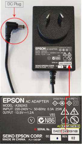 AC Adapter (EADP-16CB E)