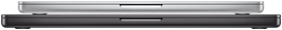 14-inch MacBook Pro, silver color, aluminum enclosure, closed, 16-inch MacBook Pro, space black color, aluminum enclosure, closed