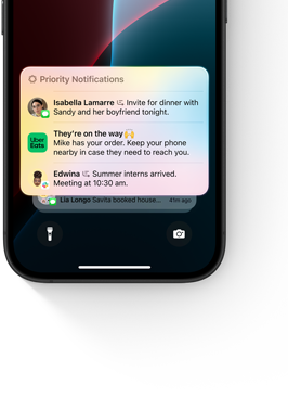 Notifications list on an iPhone highlights the most important notifications at the top of the stack