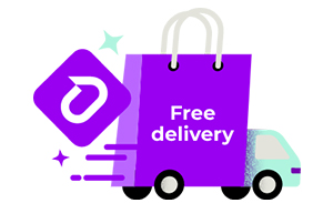 Free delivery on eligible Items or orders, no minimum spend.