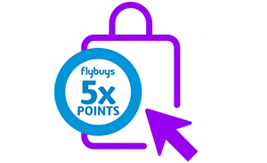 Collect 5x Flybuys points in-store.