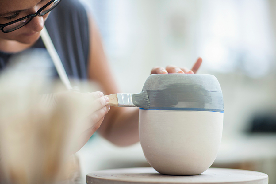 Paint a pot for your succulents for your next art and craft project