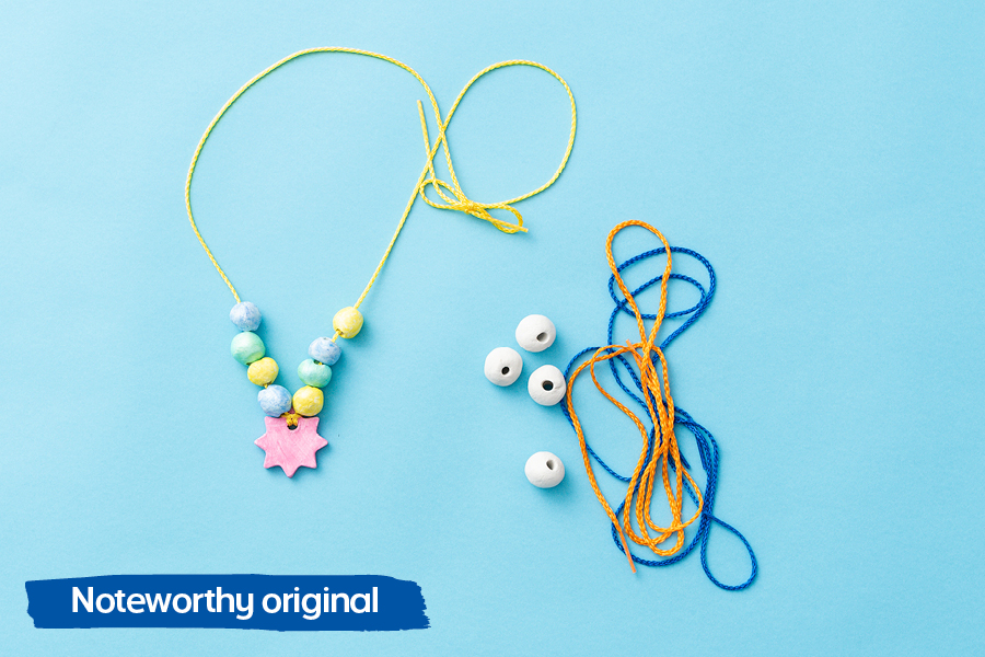 Officeworks Noteworthy blog has many fun craft ideas for kids, including bead-making with air dry clay.