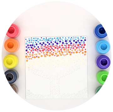 How to create your own dot mosaic Step 4