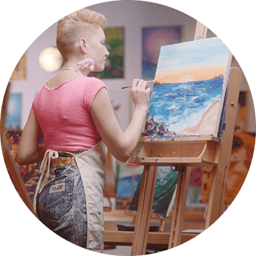 Paint Your Favourite Holiday Destination step 1