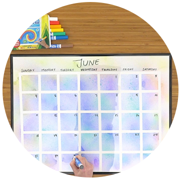 Create a waterproof calendar  DIY Art Projects  Officeworks