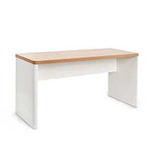 Otto - Marstrand Straight Desk - Oak and White - 1500mm