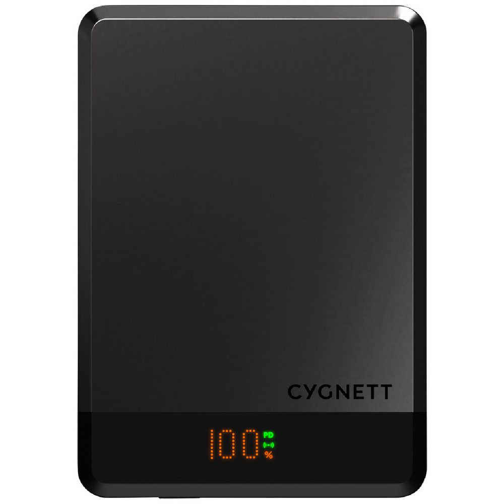 Cygnett MagSlim Magnetic Wireless Power Bank 5K (Black)