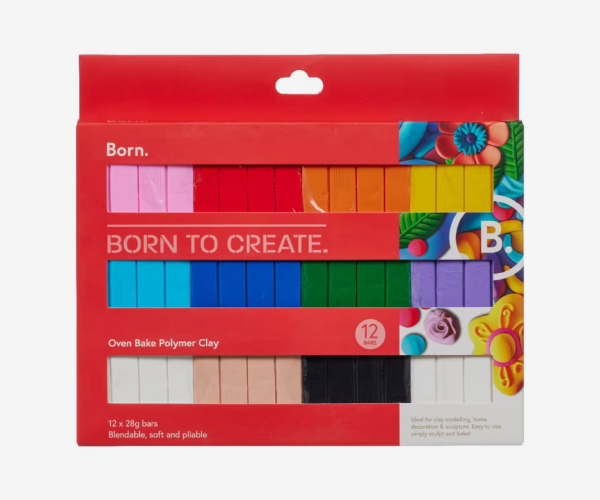 A 12-pack of sculpting clay from Born