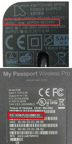 Power Supply for My Passport Wireless Pro and SSD Hard Drives